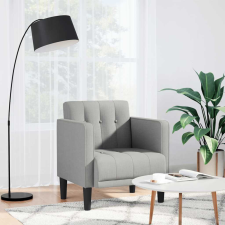 vidaXL Felhőszürke szövet kanapészék karfás szék 53 cm bútor