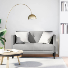 vidaXL felhőszürke szövet loveseat kanapé 111 cm bútor