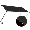 vidaXL Feltekerhető antracitszürke napellenző LED-del 250 x 150 cm