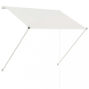 vidaXL Feltekerhető krémszínű napellenző 150 x 150 cm