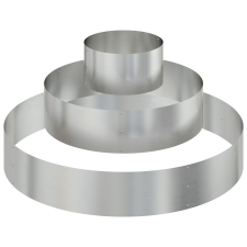 vidaXL Fém Virágcserép Galvanizált acél Ø 120 cm Tartós Nagy virágcserép (873660) kerti tárolás