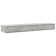vidaXL Fiókos Asztalok Beton Szürkében - 135x36,5x16,5 cm Műszaki Fából (866990) bútor