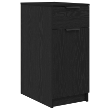 vidaXL Fiókos szekrény fekete tölgy színben - 33x50x75 cm - Műgyantából készült (862103) bútor