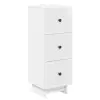 vidaXL Fiókos szekrény Magasfényű Fehér 33 x 34,5 x 90 cm Szerelt Fa
