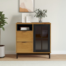 vidaXL FLAM tömör fenyőfa kisszekrény 80x40x80 cm bútor
