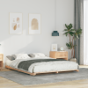 vidaXL Földi ágykeret Barna 160 x 200 cm Tömör fenyőfa