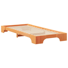 vidaXL Földi ágykeret Barna 90 x 220 cm faszínű (872916) ágy és ágykellék