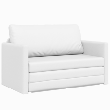 vidaXL Földi kanapéágy 2 az 1-ben Fehér 124x71x78 cm Műbőr (4106714) bútor