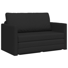 vidaXL Földi Kanapéágy 2 az 1-ben fekete 124x71x78 cm Szövet (4106693) bútor