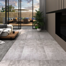 vidaXL földszürke 2 mm-es PVC padlóburkolat 5,26 m² beton- és padlóbevonat