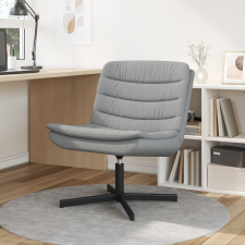vidaXL Forgószék Világosszürke Szövet Szabványos Ergonomikus forgószék