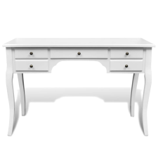 vidaXL Francia fa íróasztal hajlított lábakkal és 5 db fiókkal (241734) bútor