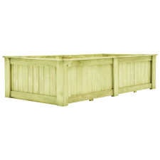 vidaXL FSC impregnált fenyőfa kerti virágtartó 196 x 100 x 50 cm kerti dekoráció