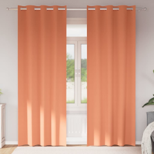 vidaXL Függönyök függönyökkel 2 pcs Terrakotta 245x140cm Poliészter lakástextília