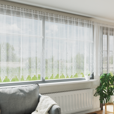 vidaXL Függönyök függönyökkel Fehér 500 x 245 cm Poliészter lakástextília
