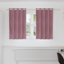 vidaXL Függönyök Sötét rózsaszín Poliészter 140 x 140 cm lakástextília