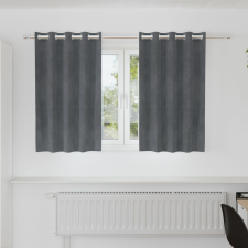 vidaXL Függönyök Szuper világosszürke Poliészter 140 x 140 cm Tartós lakástextília