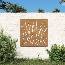 vidaXL fűmintás corten acél kerti faldísz 105 x 55 cm kerti dekoráció