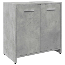 vidaXL Fürdőszoba mosdószekrény beton szürke 60x33x60 cm Gépelt fa (856038) fürdőszoba bútor