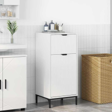 vidaXL Fürdőszoba Székény Magasfényű fehér 39.5 x 36 x 88 cm Faanyag fürdőszoba bútor