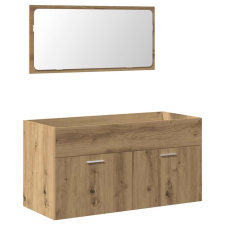 vidaXL fürdőszoba szekrény tükörrel Artisan Oak Engineered Wood (856382) fürdőszoba bútor