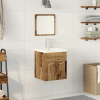 vidaXL Fürdőszobai Bútor Szett 3 pcs Öreg fa 41 x 38.5 x 46 cm Faanyag