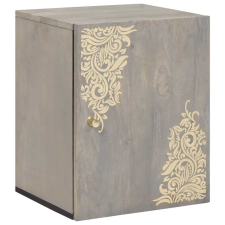 vidaXL Fürdőszobai faliszekrény Szürke 38 x 33 x 48 cm Tömör mangófa bútor