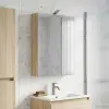 vidaXL Fürdőszobai tükörszekrény Sonoma tölgy 50 x 14,5 x 70 cm