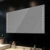 vidaXL Fürdőszobatükör LED-fényekkel 100 x 60 cm (Ho x Ma)