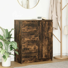 vidaXL füstölt tölgy szerelt fa tálalószekrény fiókos 71x35x84 cm bútor