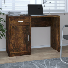 vidaXL füstös tölgy faanyag fiókos/rekeszes íróasztal 100x40x73 cm íróasztal
