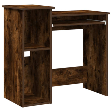 vidaXL füstös tölgy szerelt fa íróasztal polcokkal 84x40x78 cm (860449) íróasztal