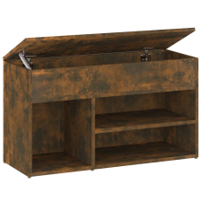 vidaXL füstös tölgy színű cipőtároló pad 80 x 30 x 45 cm (816053) bútor