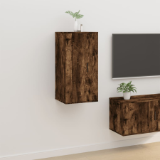 vidaXL füstös tölgy színű fali TV-szekrény 40x34,5x80 cm bútor