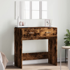 vidaXL füstös tölgy színű fésülködőasztal tükörrel 80x39x80 cm bútor