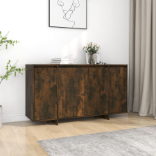 vidaXL füstös tölgy színű forgácslap tálalószekrény 135 x 41 x 75 cm bútor