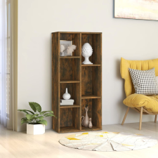 vidaXL füstös tölgy színű könyvszekrény 50 x 25 x 106 cm bútor