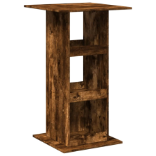 vidaXL füstös tölgy színű szerelt fa bárasztal tárolóval 60x60x102 cm (854332) bútor