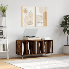 vidaXL füstös tölgy színű szerelt fa hanglemezszekrény 100x38x48 cm bútor