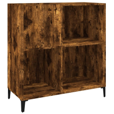 vidaXL füstös tölgy színű szerelt fa hanglemezszekrény 84,5x38x89 cm (832002) bútor