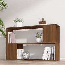 vidaXL füstös tölgy színű szerelt fa könyvszekrény 100x24x63 cm bútor