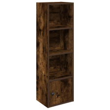 vidaXL füstös tölgy színű szerelt fa könyvszekrény 31x24x102 cm (860341) bútor