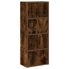 vidaXL füstös tölgy színű szerelt fa könyvszekrény 40x24x102 cm (860377) bútor