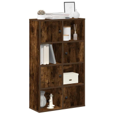 vidaXL füstös tölgy színű szerelt fa könyvszekrény 60x24x101,5 cm bútor