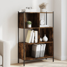 vidaXL füstös tölgy színű szerelt fa könyvszekrény 72x28x109 cm bútor