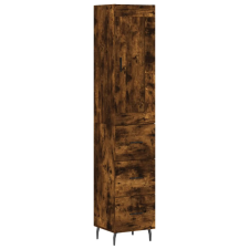 vidaXL füstös tölgy színű szerelt fa magasszekrény 34,5x34x180 cm (3200214) bútor
