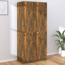vidaXL füstös tölgy színű szerelt fa ruhásszekrény 80 x 52 x 180 cm bútor