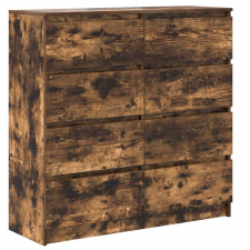 vidaXL füstös tölgy színű szerelt fa tálalószekrény 100x35x99 cm (3328493) bútor