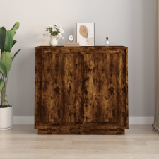 vidaXL füstös tölgy színű szerelt fa tálalószekrény 80 x 34 x 75 cm bútor