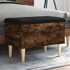 vidaXL füstös tölgy színű szerelt fa tárolópad 62x42x46 cm bútor